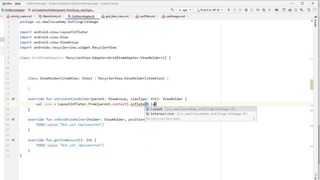 Implement RecyclerView With GridView (KOTLIN) | Android App Development Tutorials With Kotlin смотреть онлайн