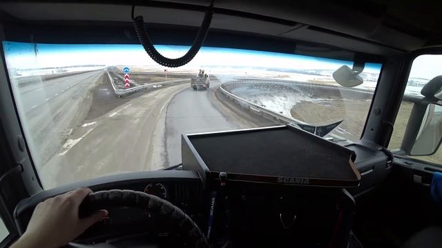 Владик-Новосибирск Ч.2 Камень в лобовое. Новосиб гололед и пурга. смотреть онлайн