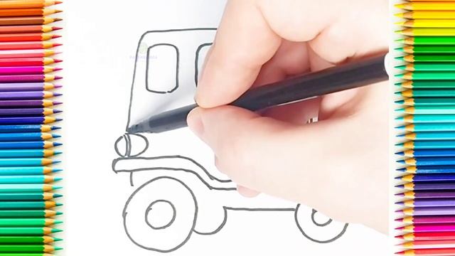 Учимся рисовать Трактор / обучение рисованию смотреть онлайн