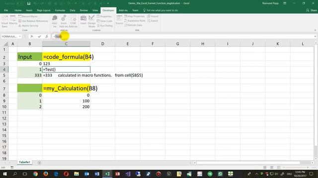 Excel Macro as Cell-Formula Functions as Calculation in Cells смотреть онлайн