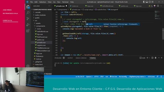 UD 7: Vue + Firebase (Storage) смотреть онлайн