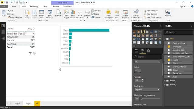 Power BI: Bar Chart & Table Visualisations смотреть онлайн