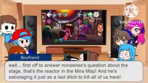 Fnf react to Vs Imposter V4 mod part 1! (Gacha club)