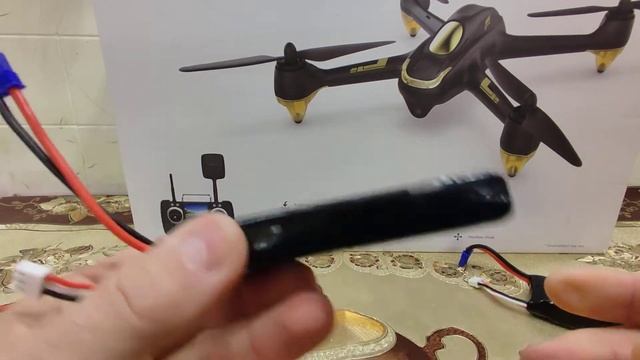 Обзор аккумулятора с алиэкспресс для HUBSAN H501S Pro. смотреть онлайн