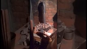 Заказчик испытывает нашу печь для Русской Бани по полной.