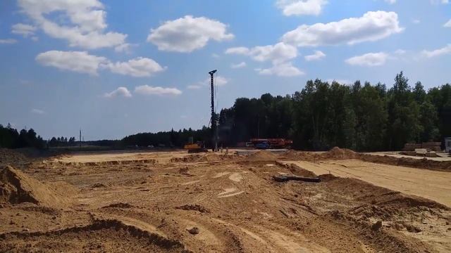 11.07.2021 года. Хроники строительства Северного обхода Лобни смотреть онлайн