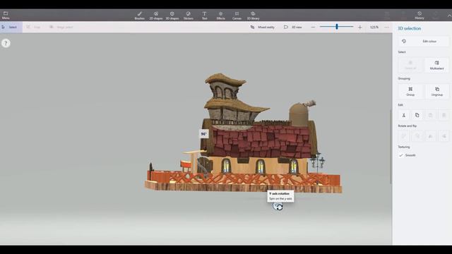Microsoft Paint 3D Drawing | Flying House | Beautiful Solo Piano Music #476 смотреть онлайн