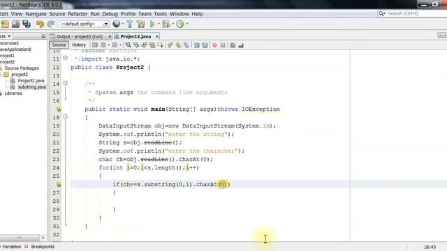 java for beginners episode 23(total count of the given character) смотреть онлайн