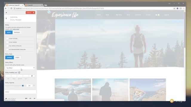 OceanWP Sticky Header - Wordpress Sticky Headers смотреть онлайн