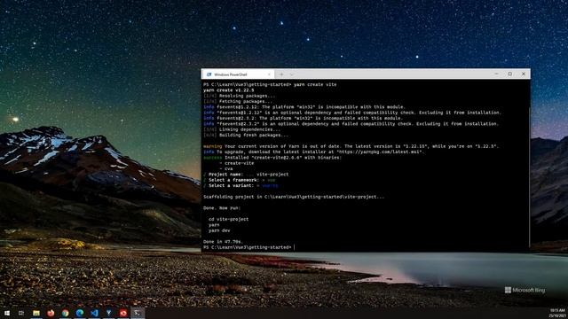 Scaffold Vue 3 Project using Vite смотреть онлайн