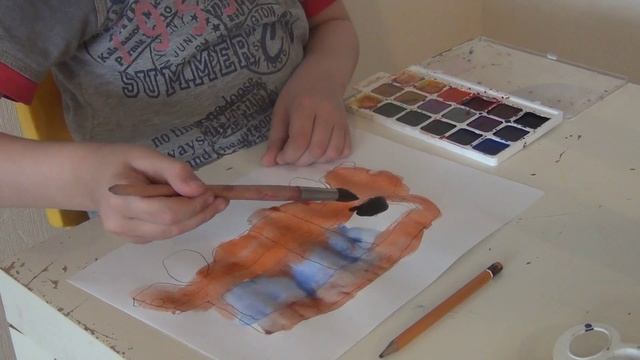 Рисуем акварелью пожарную машину смотреть онлайн