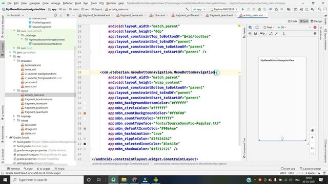 Meow bottom navigation view in android 2021 смотреть онлайн