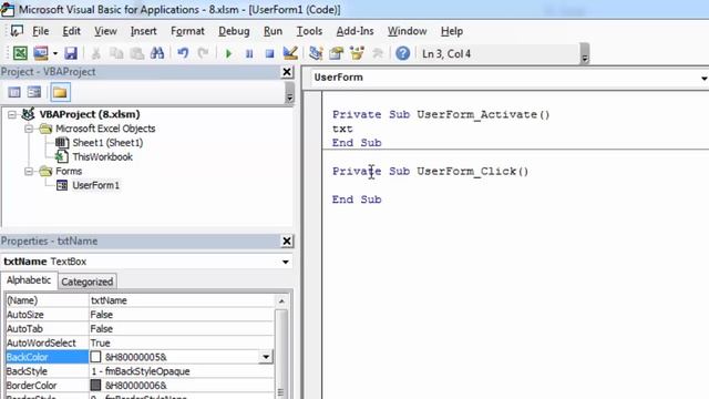 Excel VBA UserForm TextBox - How to Set Focus смотреть онлайн