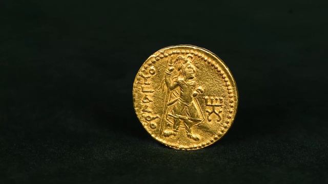 Кушанская империя, Канишка I, 127-151 годы, Динар. (Бактрия, Балх)