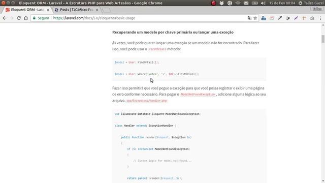 #49 Curso PHP Micro Framework do zero - Repassando a documentação смотреть онлайн