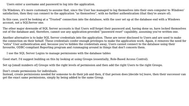 Software Engineering: How should I manage SQL Server logins for a desktop application? смотреть онлайн