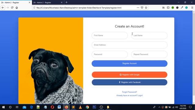 Design Registration Page with bootstrap 4 #bangla 2020 смотреть онлайн