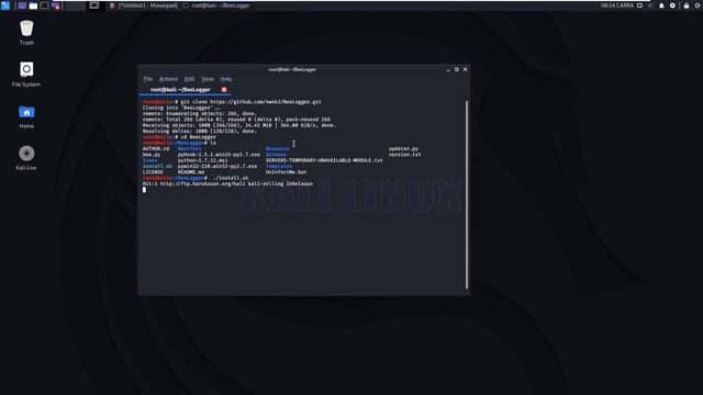 How To Install Beelogger In Kali Linux | 2020 | смотреть онлайн