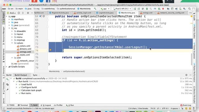 14 Android Java API Volley Full Project logout ,register & login test смотреть онлайн