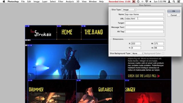 Codeless PSD To HTML - Learning How To Use Photoshop's Slice Tool To Create A Tabled HTML Site