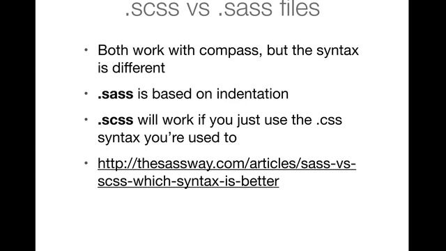 Basics of Sass and Compass смотреть онлайн