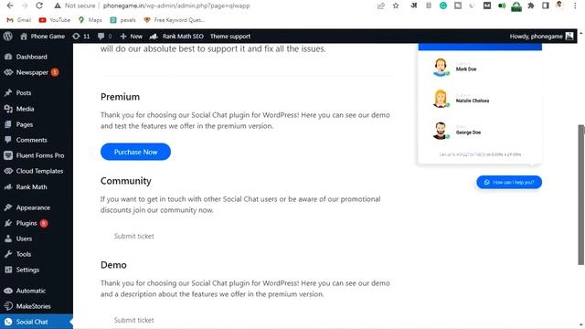 how to add whatsapp chat in wordpress | Add Whatsapp chat button смотреть онлайн