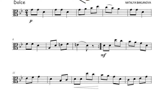 13. Lullaby by Baklanova for viola and piano from viola book Viola Friends 2 смотреть онлайн