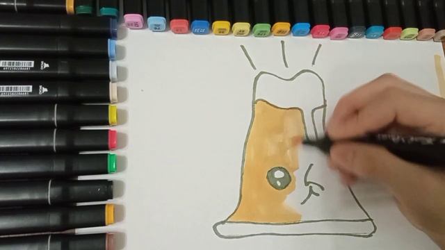 Drawing for children vulqon | Как можно нарисовать вулкан ?. смотреть онлайн