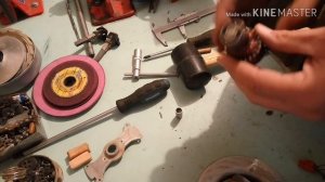 Из пылесоса пошёл запах горелых проводов(меняем подшипник).