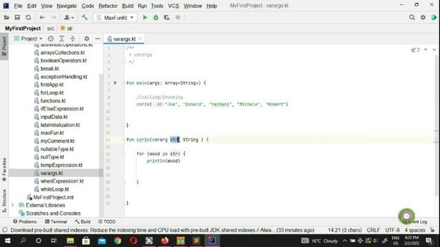 What is vararg in Kotlin? | Learn Kotlin with Coriowood смотреть онлайн