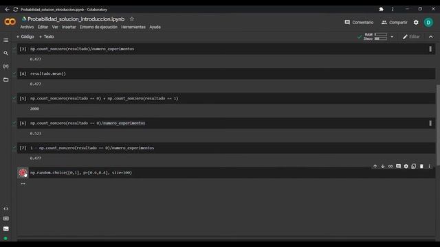 5 - Python Cálculo de probabilidad con una moneda trucada utilizando Numpy смотреть онлайн