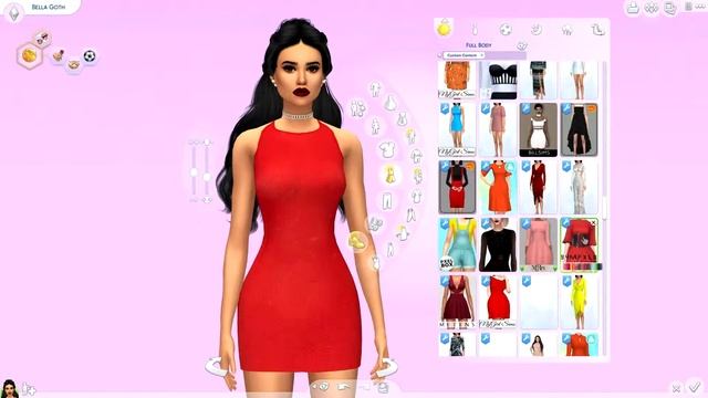 The Sims 4: Townie Makeover | BELLA GOTH + FULL CC LIST!!! смотреть онлайн