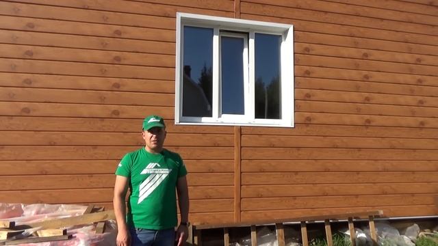 Отделка каркасного дома металлическим сайдингом. "Строй и Живи". Москва. смотреть онлайн