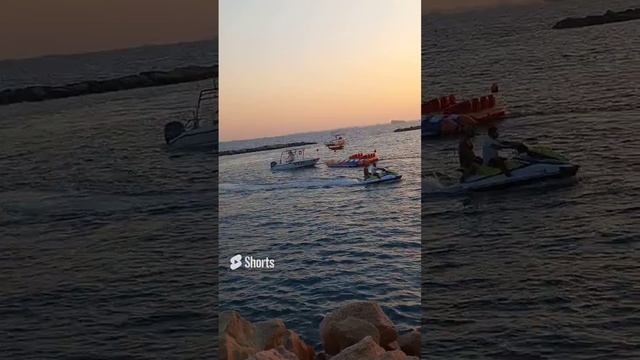 Кипр , средиземное море , лодки , вечер, закат , солнце