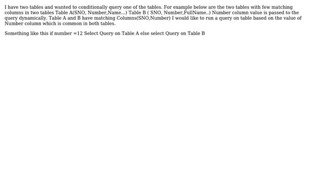 Oracle Select Query based on a column value смотреть онлайн