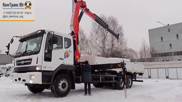 Подробный обзор DAEWOO NOVUS 6x4 с КМУ Palfinger PK23500A смотреть онлайн