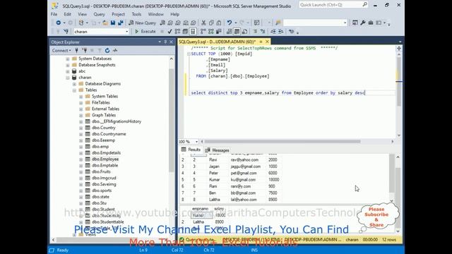 Top 3 Salary SQL Server Table Using Excel Power Query смотреть онлайн