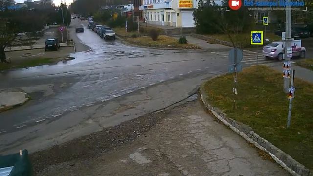 Перекрёсток в Щёлкино, 14.11.2016 - time-lapse с камеры 2 смотреть онлайн