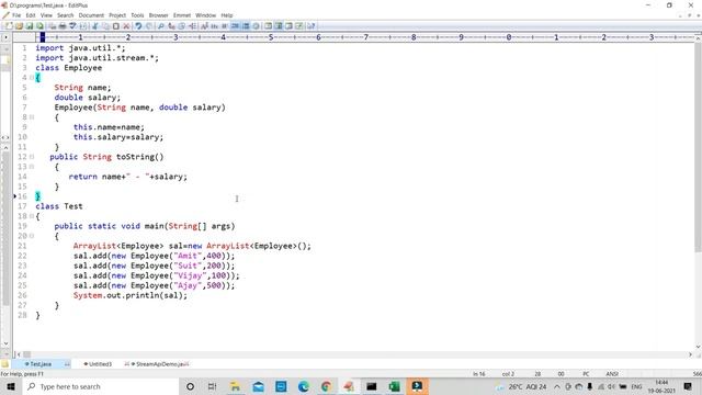 stream api Part-2 (filter(Predicate p) method in Stream:= Program) смотреть онлайн