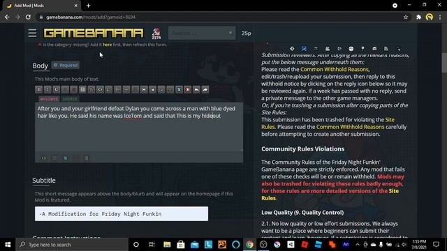 How To Submit A Mod To GameBanana