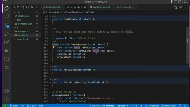 13. JavaScript: AJAX (Fetch API) смотреть онлайн