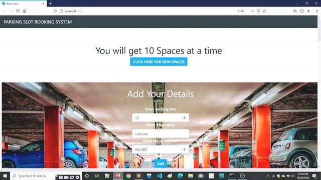 Parking slot Booking System using React | with source code | Live on Heroku смотреть онлайн