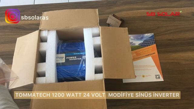 TOMMATECH 1200 WATT 24 VOLT İNVERTERE GENEL BAKIŞ