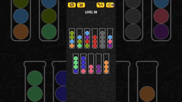 Ball Sort Puzzle - level 59 смотреть онлайн