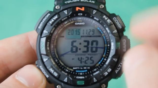 PRO-TREK PRG-240-1E | Обзор и настройка (на русском) | Купить со скидкой