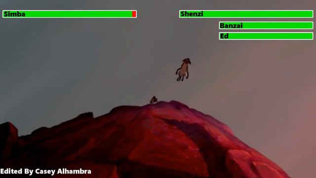 The Lion King (1994) Hyenas Chasing Simba with healthbars смотреть онлайн