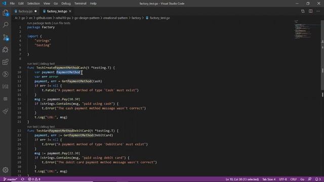 Factory Pattern (GoLang) смотреть онлайн