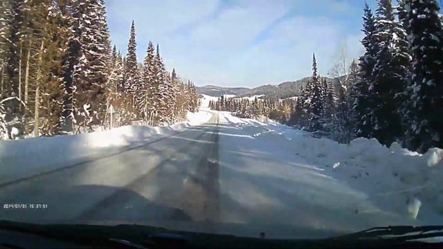 Дорога в санаторий Ассы глазами автомобильного видеорегистратора смотреть онлайн