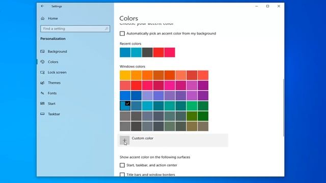 How to Set Accent Color on Windows 10 [Tutorial] смотреть онлайн