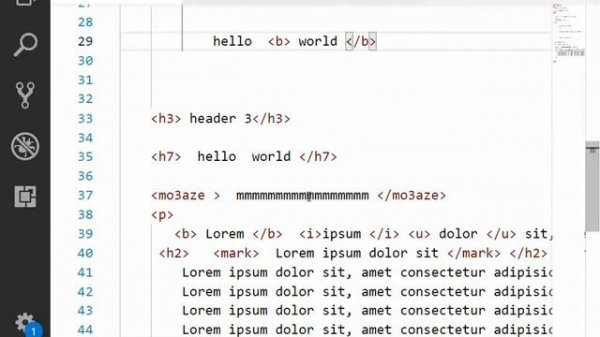 Instail Editor and first page  for  HTML   video 3